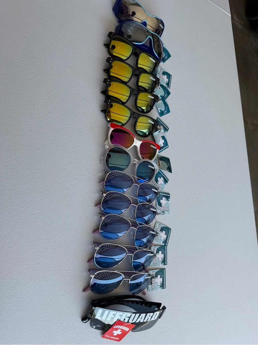 14 unisex Kids Polarized Sunglasses - Blue & Yellow Styles